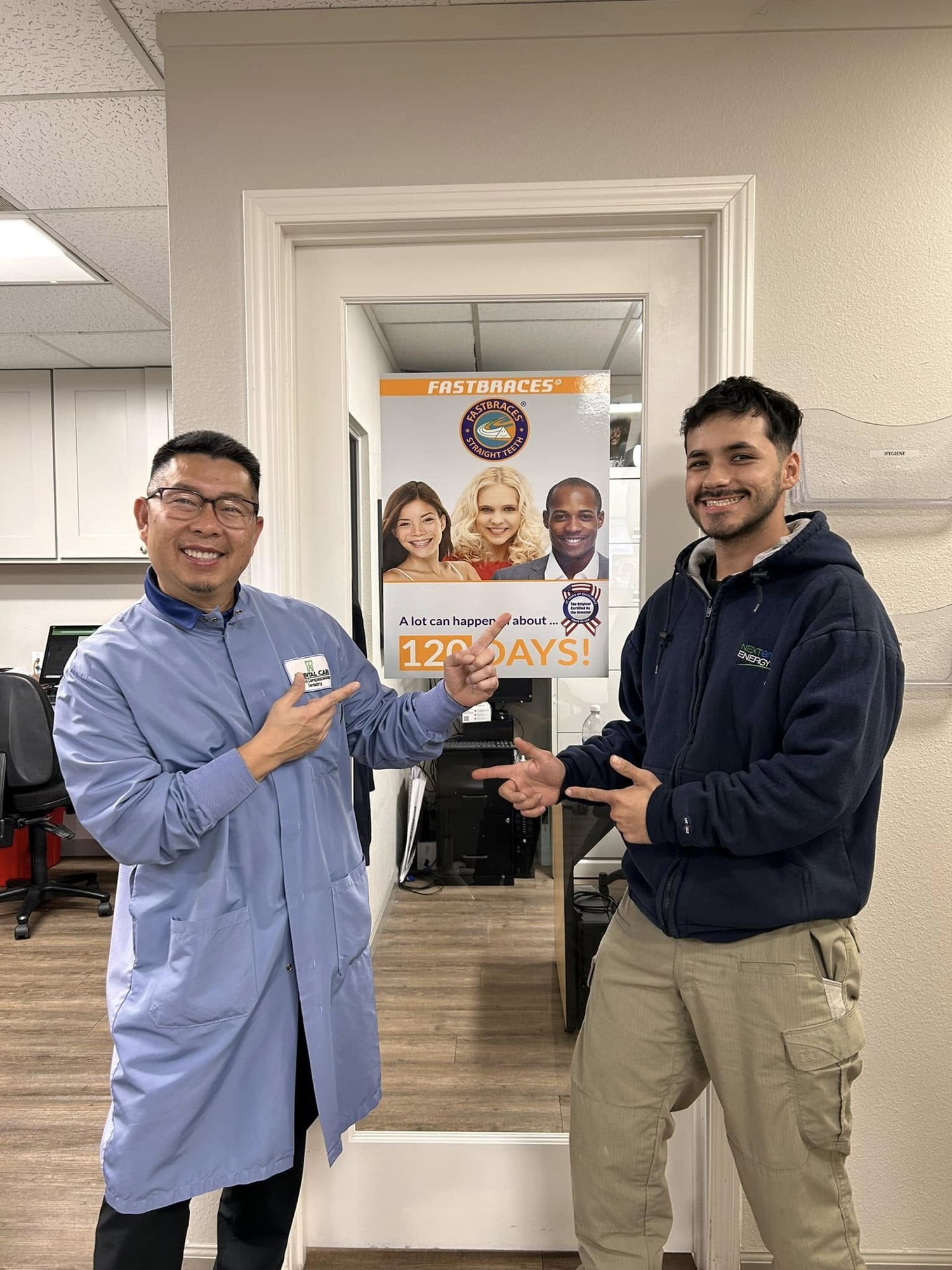 Stockton patient and Dr. Le at Le Dental Care
